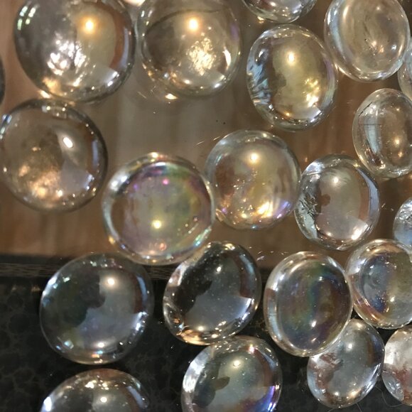 Clear Glass Dome Flat Cabochon Marbles .75" Diameter Set Of 50 - Picture 3 of 7